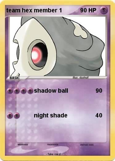 Pokemon team hex member 1