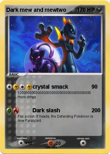 Pokemon Dark mew and mewtwo
