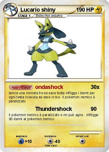 Pokemon Lucario shiny