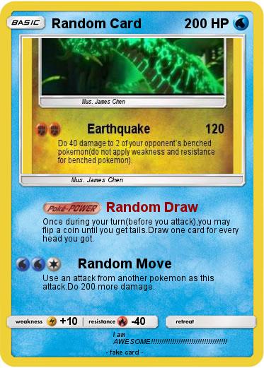 Pokemon Random Card