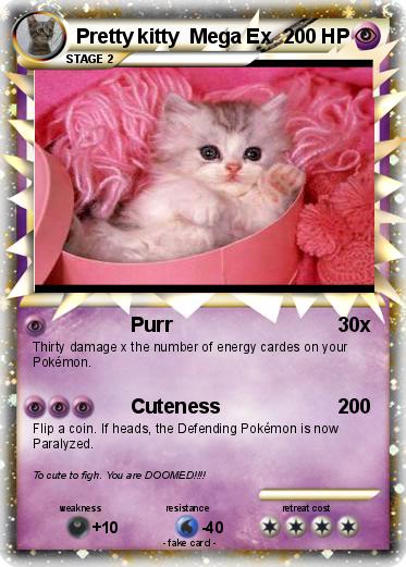 Pokemon Pretty kitty  Mega Ex