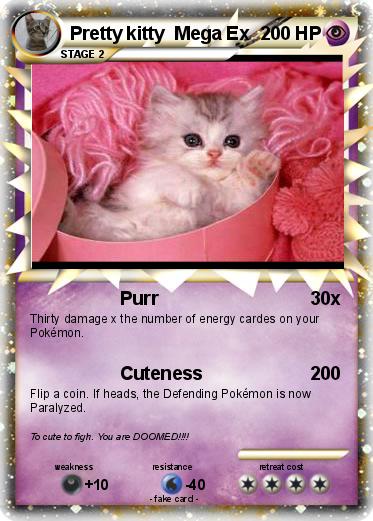 Pokemon Pretty kitty  Mega Ex