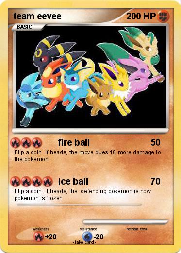 Pokemon team eevee