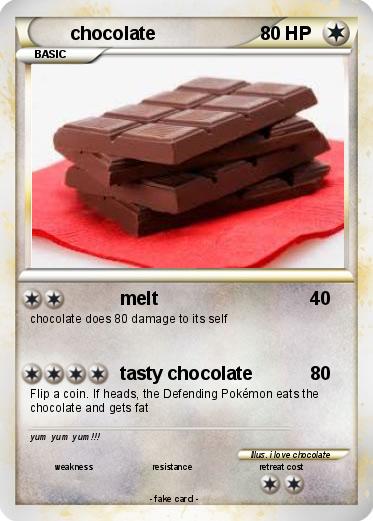 Pokemon chocolate