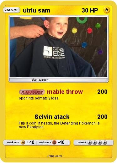 Pokemon utrlu sam