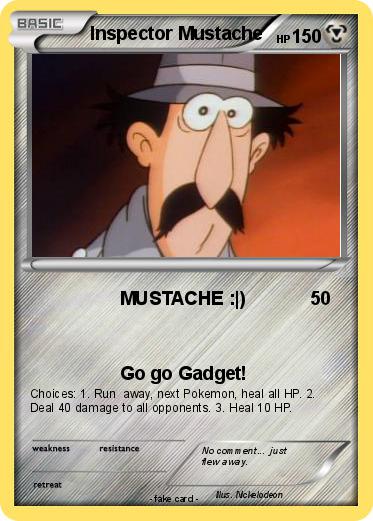 Pokemon Inspector Mustache