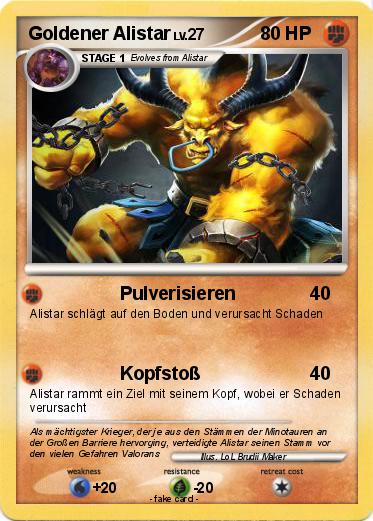 Pokemon Goldener Alistar