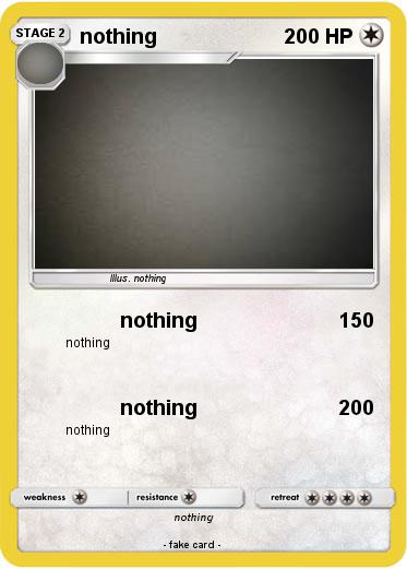 Pokemon nothing