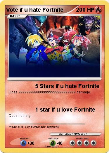 Pokemon Vote if u hate Fortnite