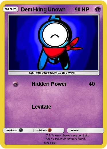 Pokemon Demi-king Unown