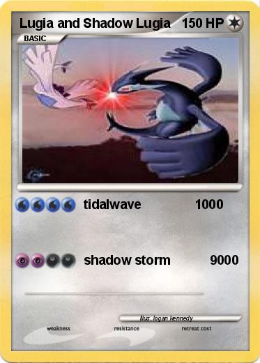 Pokemon Lugia and Shadow Lugia