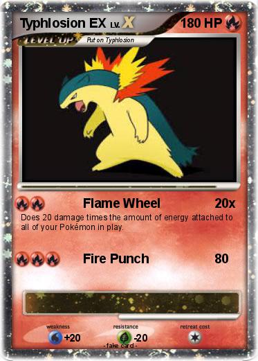 Pokemon Typhlosion EX