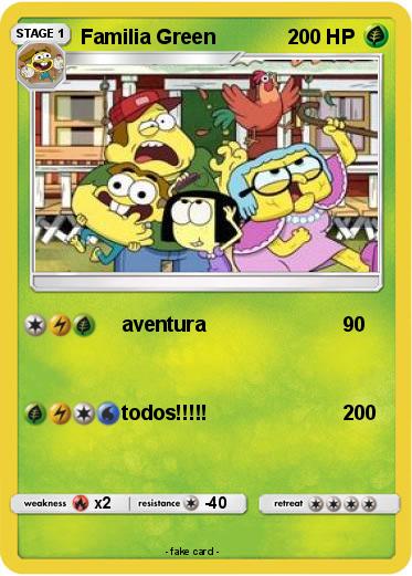 Pokemon Familia Green