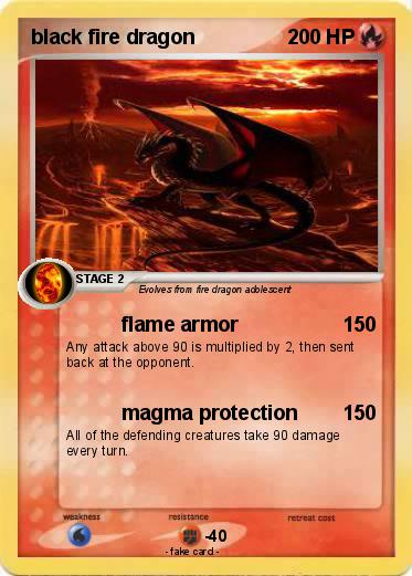 Pokemon black fire dragon