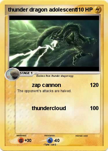 Pokemon thunder dragon adolescent