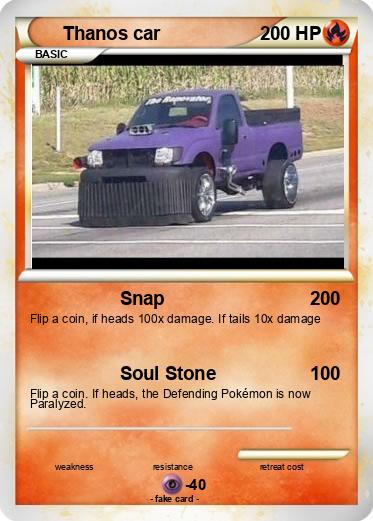Pokemon Thanos car