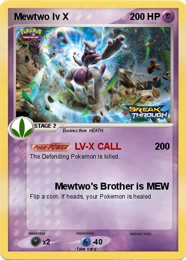 Pokemon Mewtwo lv X