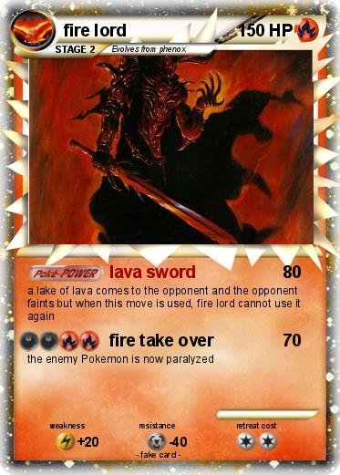 Pokemon fire lord