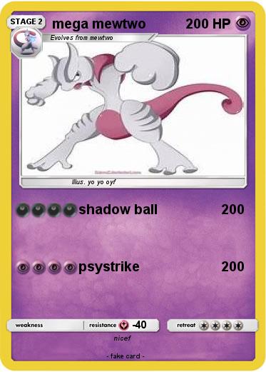 Pokemon mega mewtwo