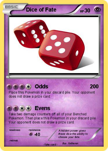 Pokemon Dice of Fate
