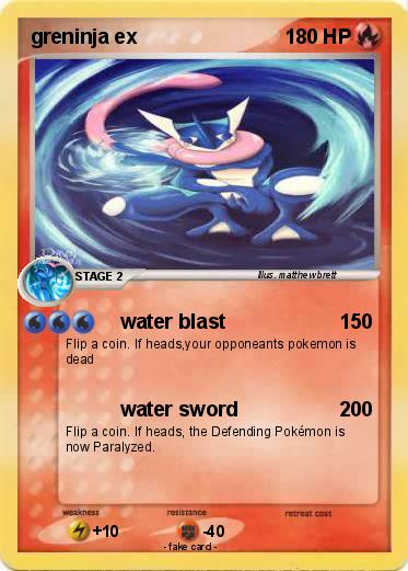Pokemon greninja ex
