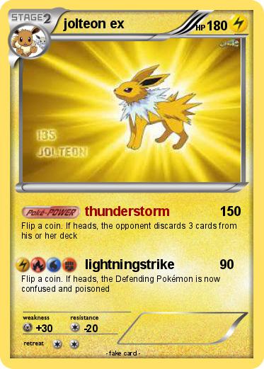 Pokemon jolteon ex
