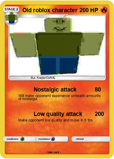 Pokemon Old roblox character