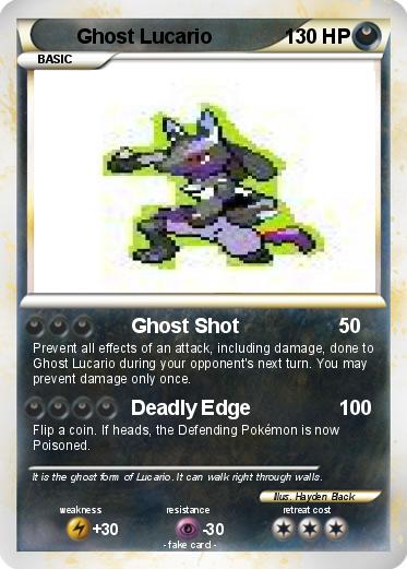 Pokemon Ghost Lucario