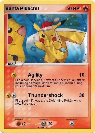 Pokemon Santa Pikachu