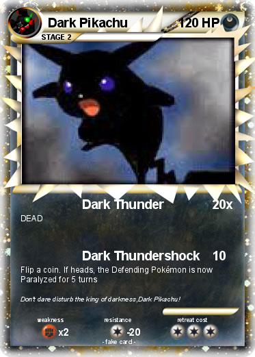 Pokemon Dark Pikachu