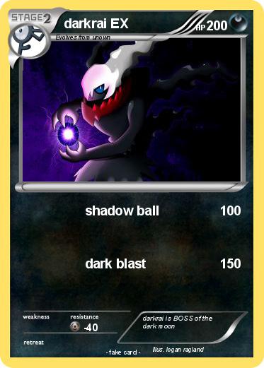 Pokemon darkrai EX