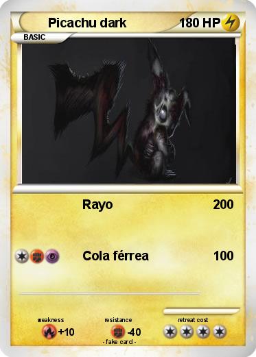 Pokemon Picachu dark
