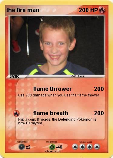 Pokemon the fire man