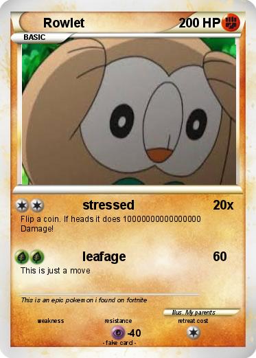 Pokemon Rowlet