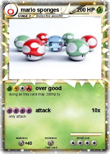 Pokemon mario sponges