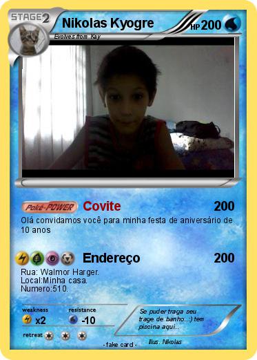 Pokemon Nikolas Kyogre