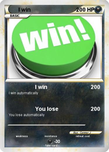 Pokemon I win