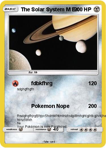Pokemon The Solar System M EX