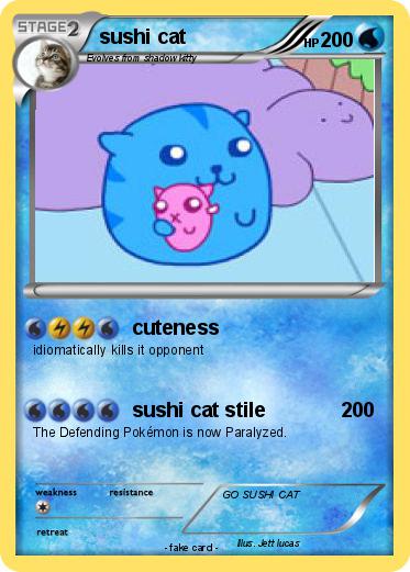 Pokemon sushi cat