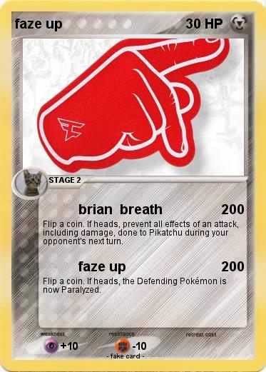 Pokemon faze up