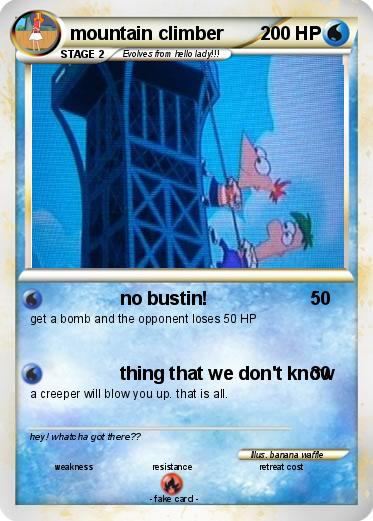 Pokemon mountain climber