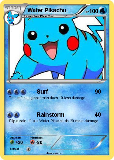 Pokemon Water Pikachu