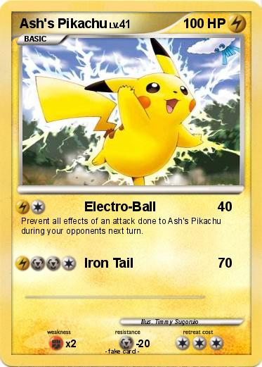 Pokemon Ash's Pikachu