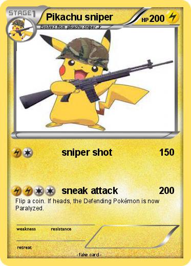 Pokemon Pikachu sniper
