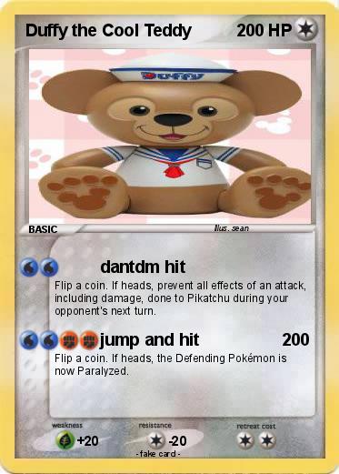 Pokemon Duffy the Cool Teddy