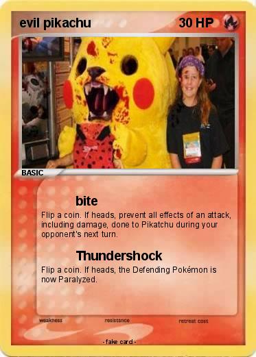 Pokemon evil pikachu