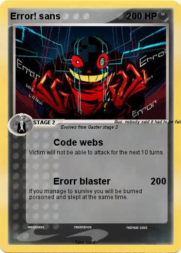 Pokemon Error! sans