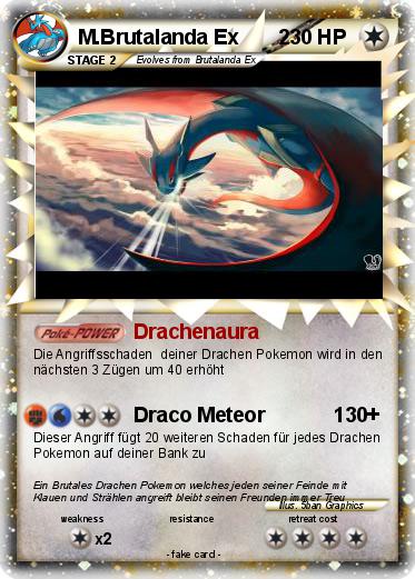 Pokemon M.Brutalanda Ex       2
