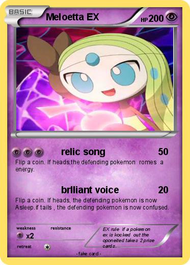 Pokemon Meloetta EX