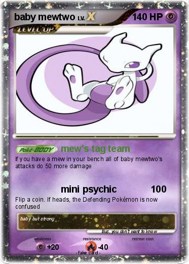 Pokemon baby mewtwo